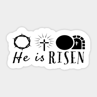 He Is Risen Cool Inspirational Christian Sticker